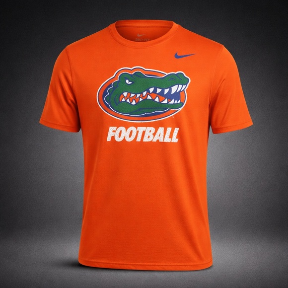 Nike Other - Nike Dri-Fit Florida Gators Football Shirt Orange Performance Tee Mens L